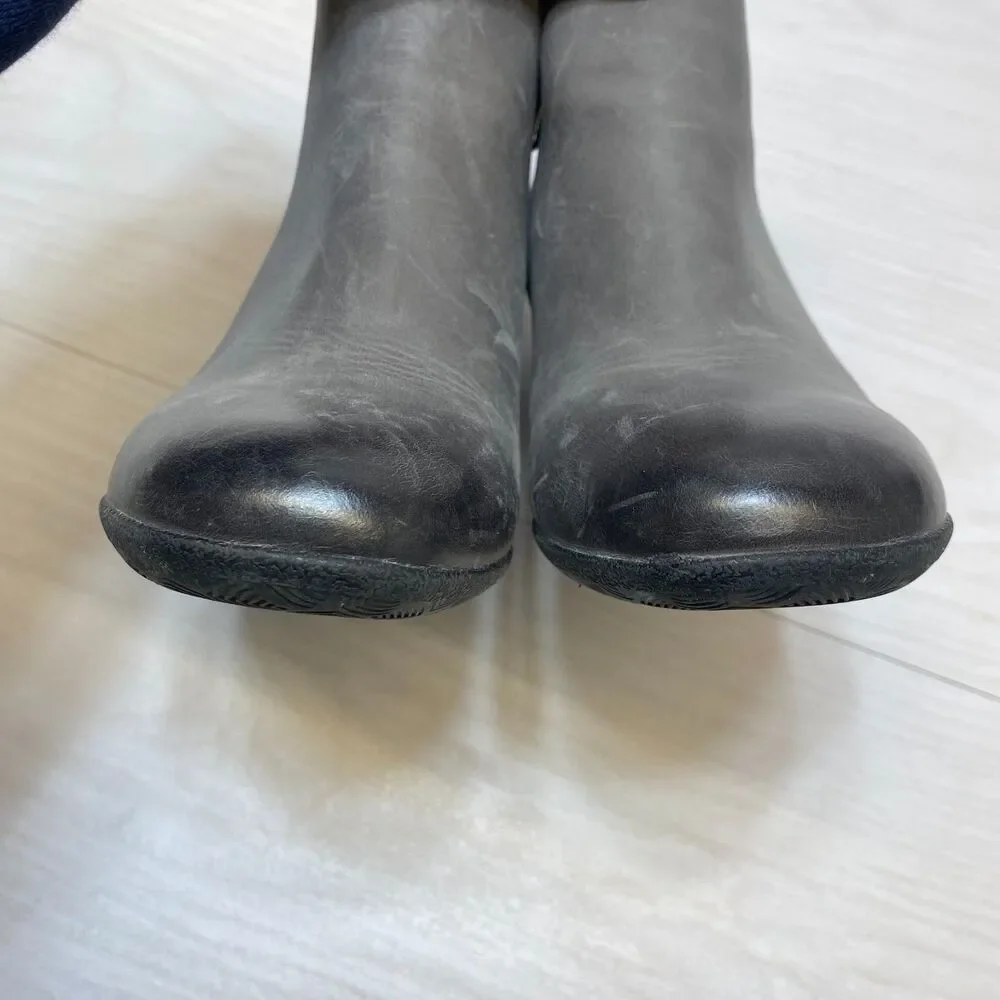 Dansko Perry Ankle‎ Boots Women's Size 9.5 Burnished Gray Waterproof Side Zip